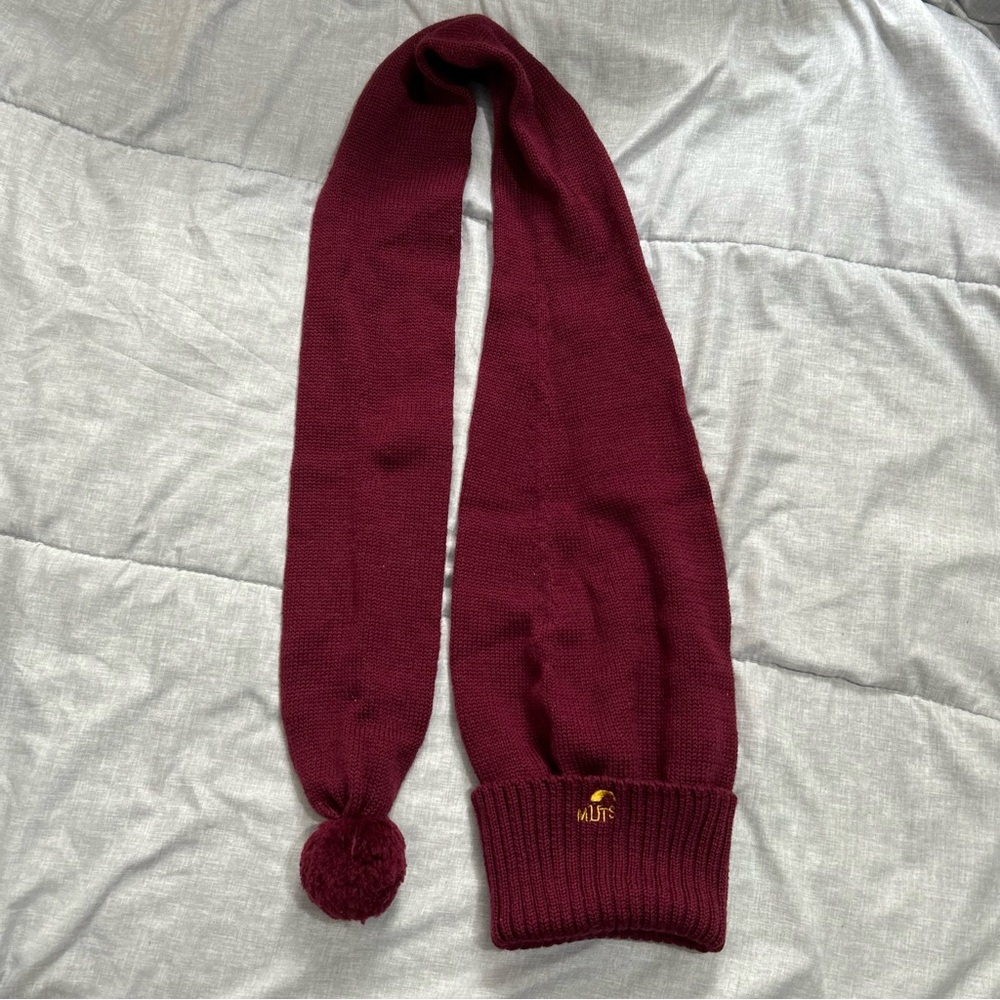 Muts Merino Wool Blend Burgundy Stocking Winter Outdoors Santa Holiday Christmas